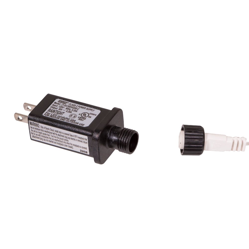Kurt Adler 600-Light 49.2-Foot Cool White LED White Wire Rice Light Set